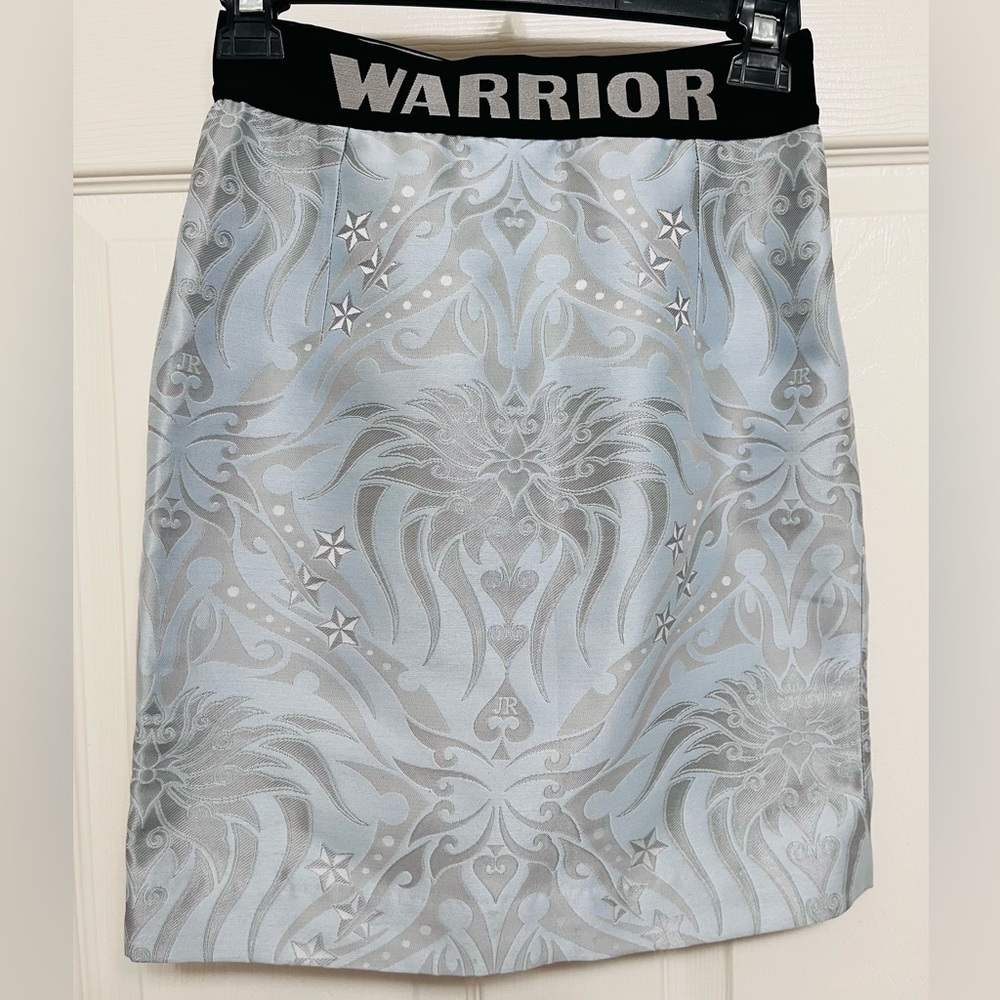 Richmond Light blue Patterned Short  Skirt,Size XS